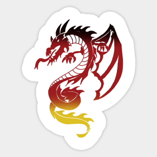 German Dragon Tattooo Sticker